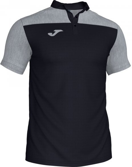 Майка joma polo shirt combi black-grey s/s Joma 101371.111