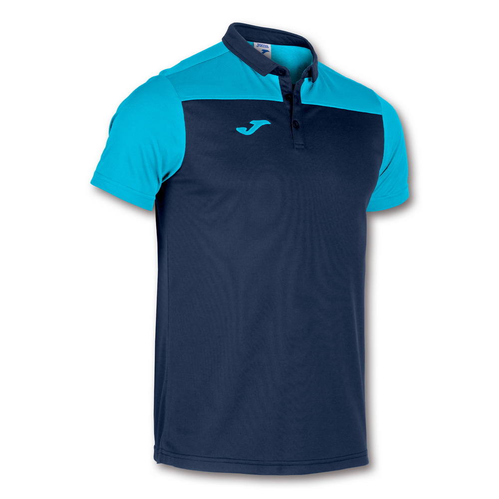 Майка joma  hobby ii short sleeve polo navy fluor turquoise Joma 101371.342